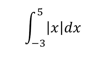 Definite integral of |x| -3 to 5