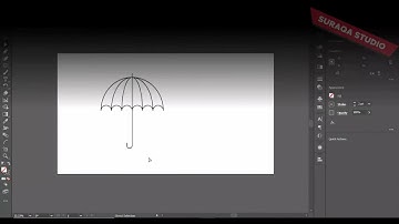 How to Make Umbrella icon design in Adobe Illustrator