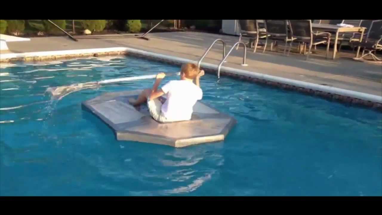 pvc pipe paddle boat, duct tape boat race - youtube