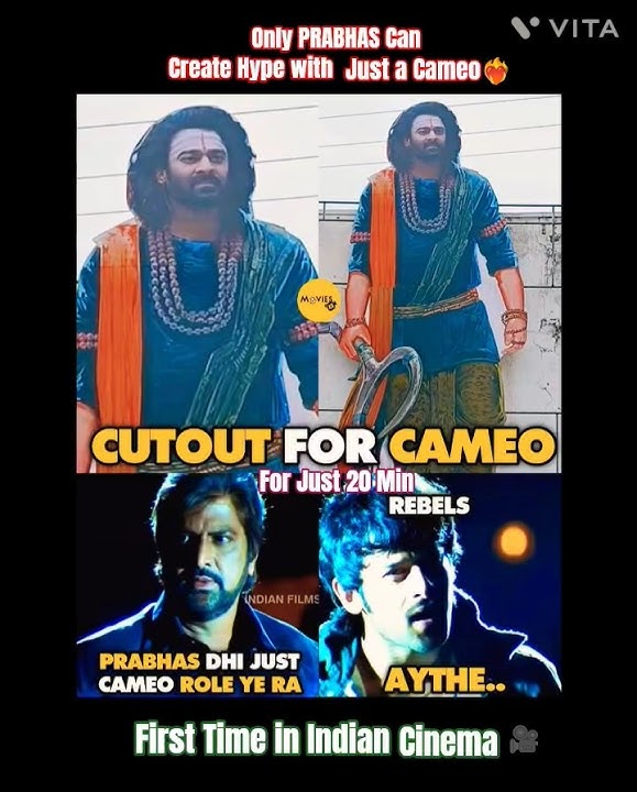 Hype Creat with Just a Cameo #prabhas #salaar #kannappa #aura #movie #music #song #ytshorts #shorts
