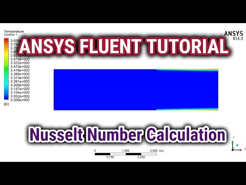 ANSYS CFD Tutorials | Nusselt Number Calculation in ANSYS Fluent | Convection Heat Transfer