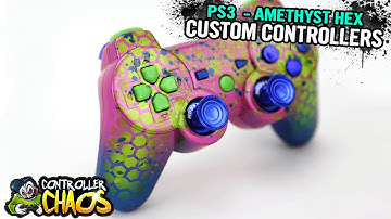 Custom PS3 Controllers - Amethyst Hex Controller - Controller Chaos