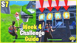 location of all noms letters firework locations s7 week 4 challenge guide fortnite duration 5 04 - where are all the letters in fortnite week 4