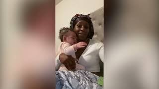 Baby Comforted by Teddy Bear with Late Moms Heartbeat