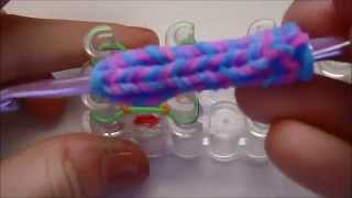 Rainbow loom crochet hook grip - Crocket hook loom band Tutorial 
