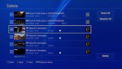 PS4 HOW TO DELETE VIDEO CLIPS/SCREENSHOTS