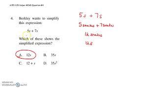 6 EE 4 Grade 6 CR helper #26B question #4