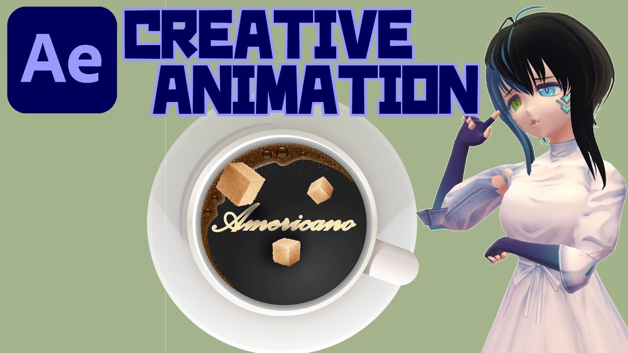 【After Effects】[Creative Animation] DROP SUGAR INTO COFFEE ANIMATION ...