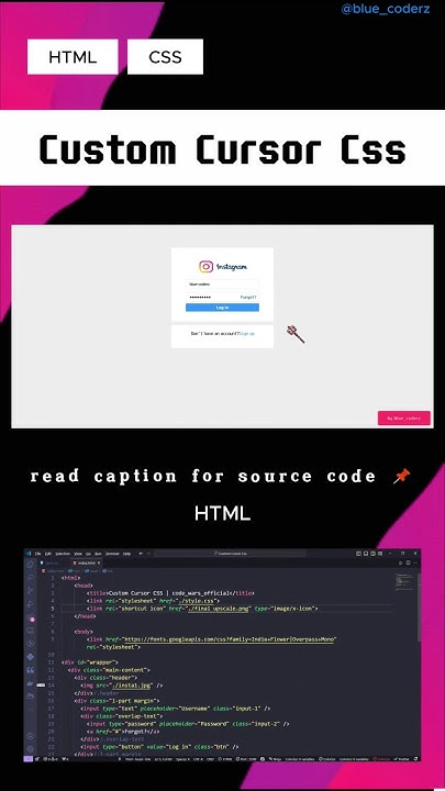 🖱️Create a custom cursor using html css | #trending #shorts #short # ...