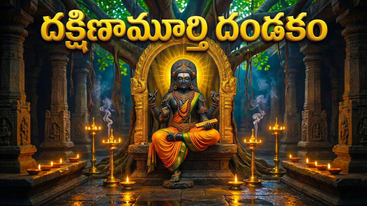 దక్షిణామూర్తి దండకం | Dakshinamurthy Dandakam | Powerful Lord Shiva Stotram | Dakshinamurthy Songs