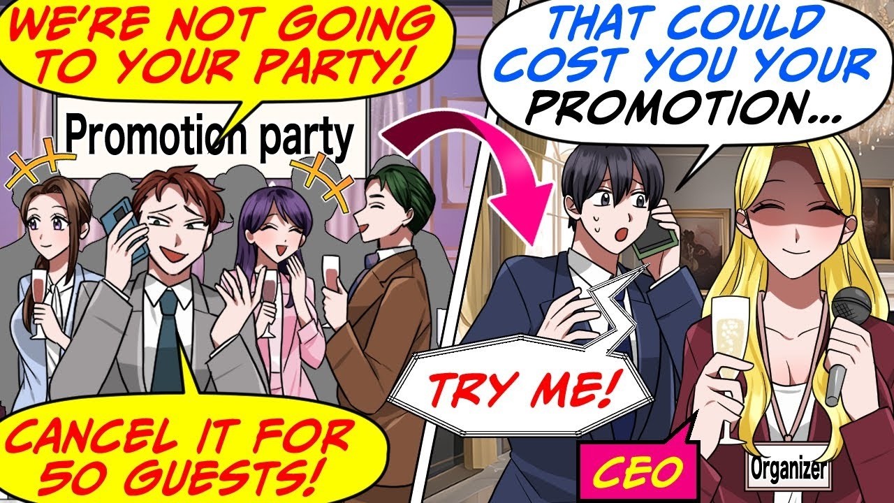 My Coworker Canceled The Promotion Party for 50 People at the Last Minute! But…[RomCom Manga Dub]