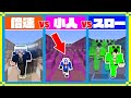 倍速VS小人VSスローでしゅん達とアスレレースしたらまさかの結果に！？【マインクラフト】
