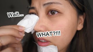 NEW Blackhead Strip!! try this if your pores are clogged!