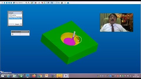 CNC Circular Pocketing Demo Using EdgeCAM - Problem-2