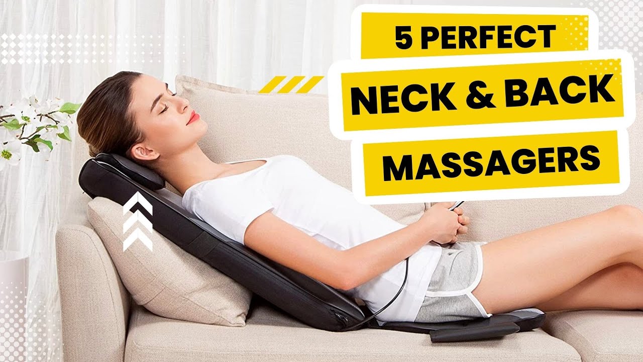 BOB AND BRAD Back & Neck Massager with Heat, Massage Pillow for Pain Relief  Deep Tissue