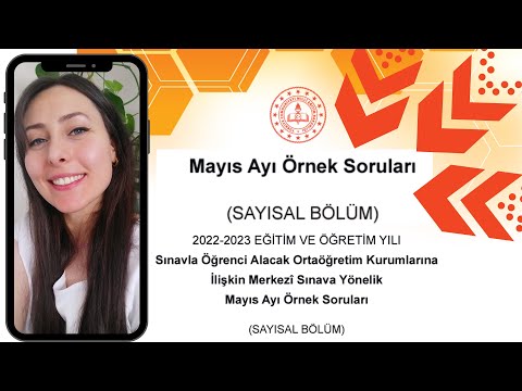 MAYIS AYI ÖRNEK SORULARI SAYISAL BÖLÜM MATEMATİK 2023