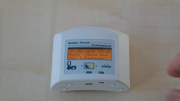 Radon Scout Professional: how to start a Radon measurement.