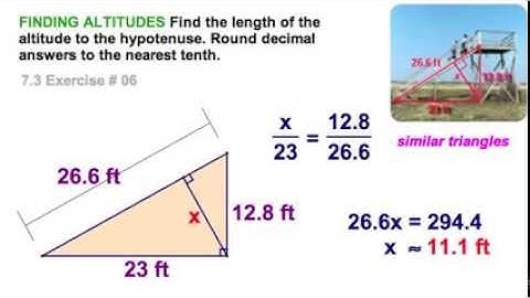 7.3 Altitude to Hypotenuse