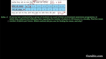Hindi : Ex 14.1 : Q.1 : A survey was conducted by a group of... Ch 14 | Math for Class X CBSE