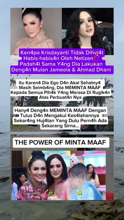 kenapa Krisdayanti tidak di hvjat oleh N3tizen padahal sama yang di lakukan Mulan Jameela dan AD