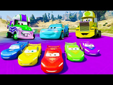 Crazy Track - Race All Disney Cars Lightning McQueen & Jackson Storm Cruz Ramirez Dinoco Cars Racing