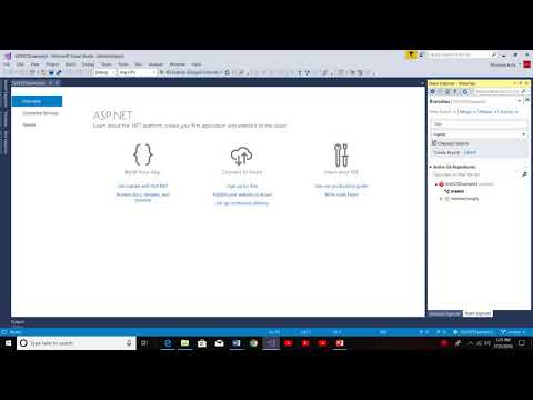 Part 1: Create GIT repository in VSTS and add branching