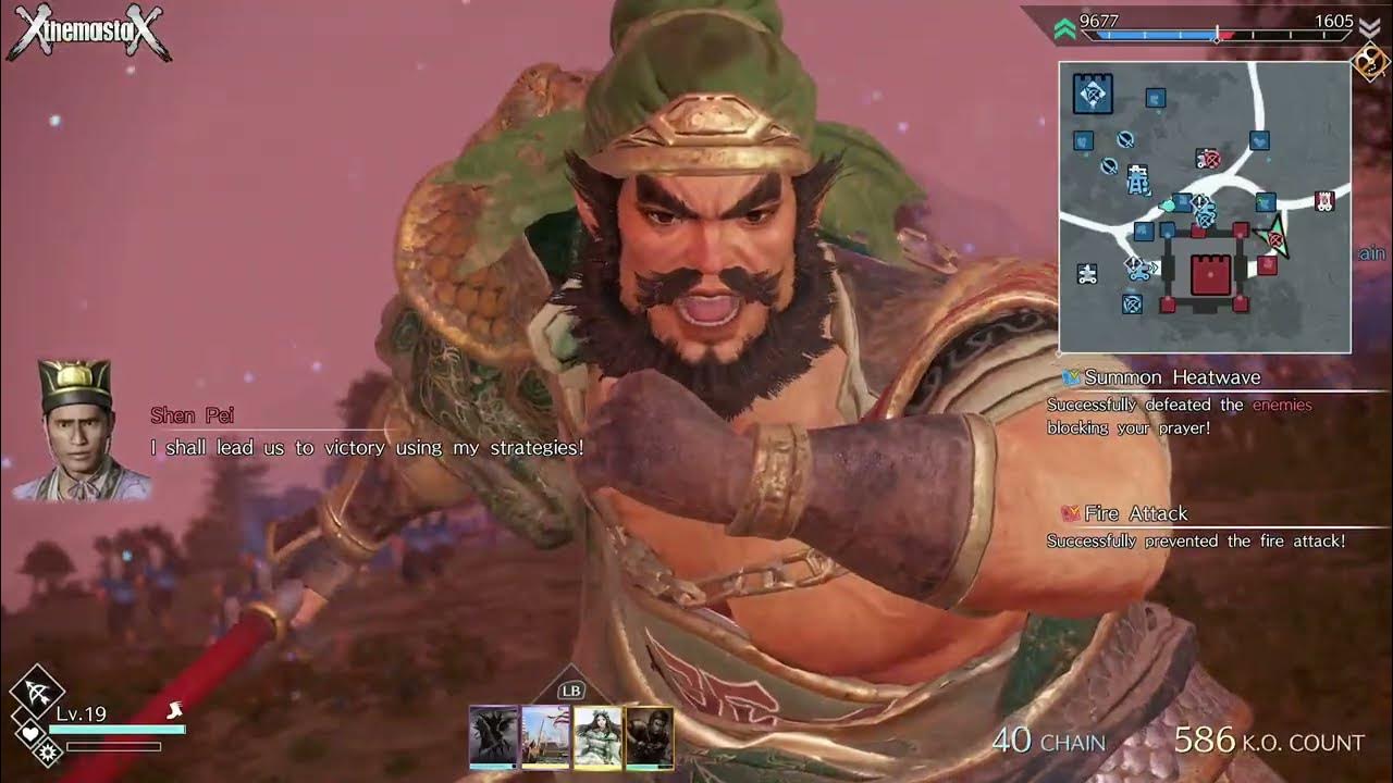 Dynasty Warriors 9 Empires Zhang Fei Gameplay (Chaos Difficulty