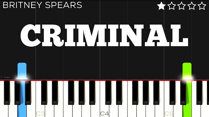 Criminal Piano version - Piano performance video thumbnail