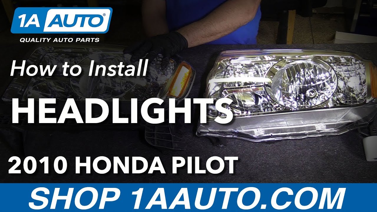 2009-11 Honda Pilot Driver  Passenger Side 2 Piece Headlight Set DIY  Solutions LHT03651