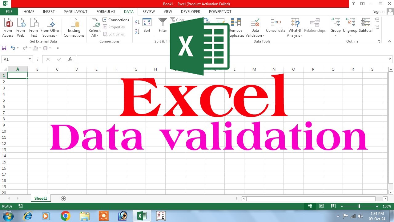excel data validation | data validation in excel | data validation ...