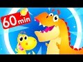 Dangerous Dinosaurs Compilation! Baby T-Rex, Jungle by Little Angel: Nursery Rhymes and Kid's Songs