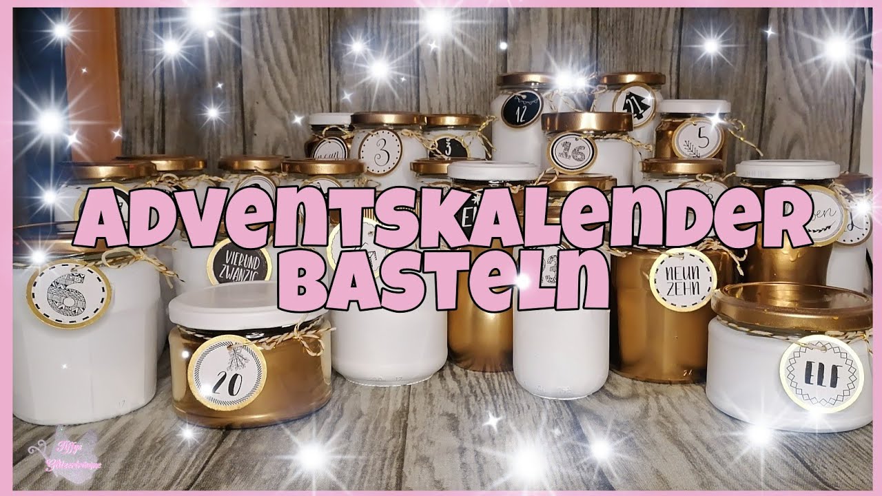 💕 Adventskalender 💕 aus alten Gläsern basteln