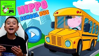 Johny Shows Hippo School Bus Driver Simulator Game screenshot 3
