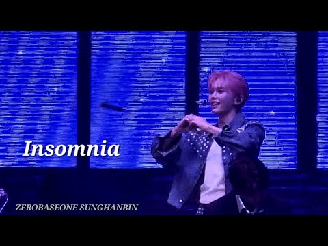 240922 제로베이스원 성한빈 TIMELESS WORLD 'Insomnia' - 직캠 #성한빈 #SUNGHANBIN #ソンハンビン#ZEROBASEONE
