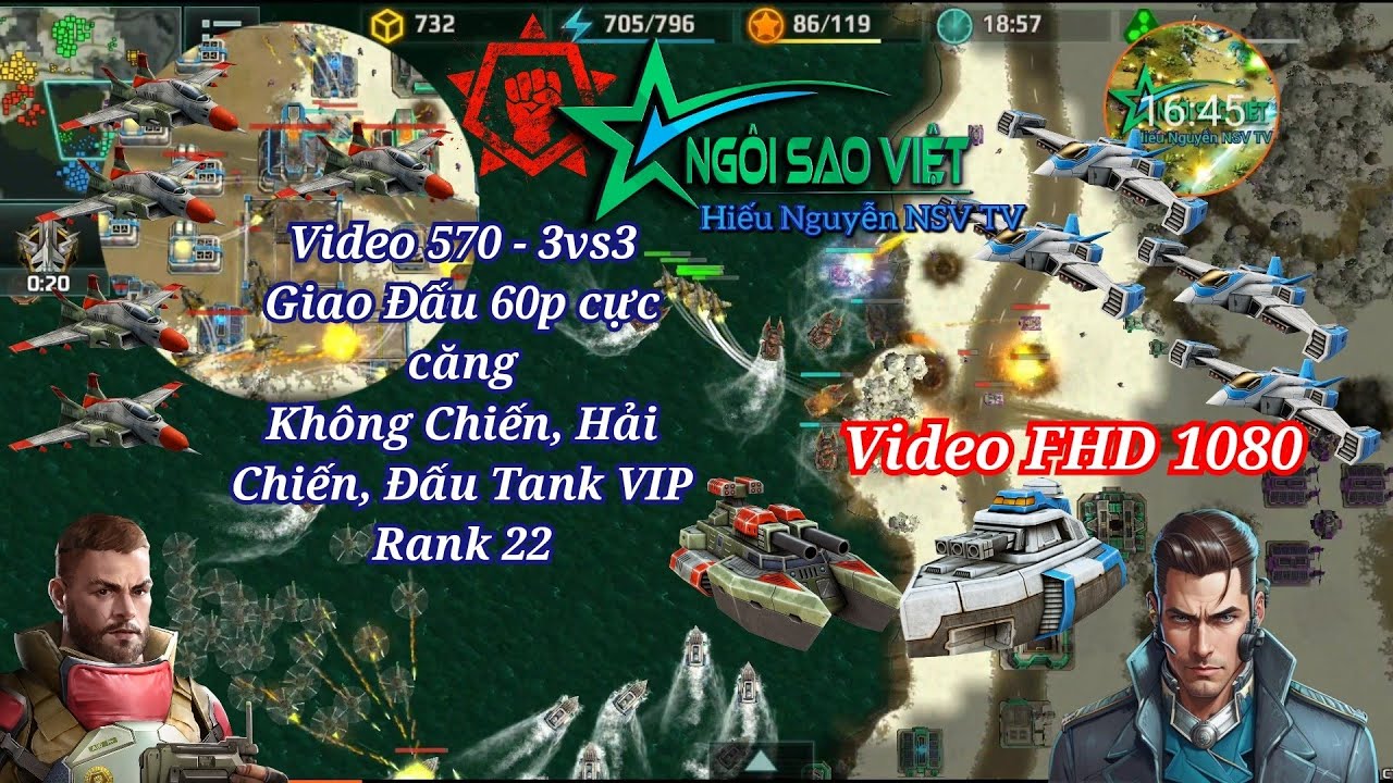 Tenk Vip Art of war 3 3vs3 (570) Hải Chiến, Không Chiến, Đấu Tank Vip - YouTube