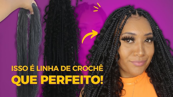 COMO FAZER TRANÇA BOX BRAIDS DE LINHA DE CROCHÊ 