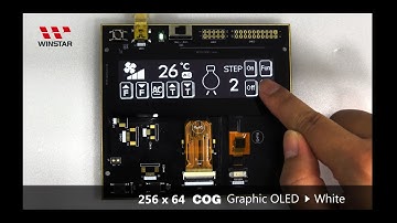 3.55" OLED Graphic with Capacitive Touch Screen - WEO025664D