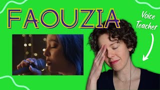 Voice Teacher Reacts - FAOUZIA - Tears of Gold