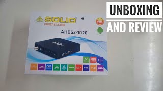 SOLID ahds2-1020 android hybrid set top box ka long term unboxing setup and review Net Worth