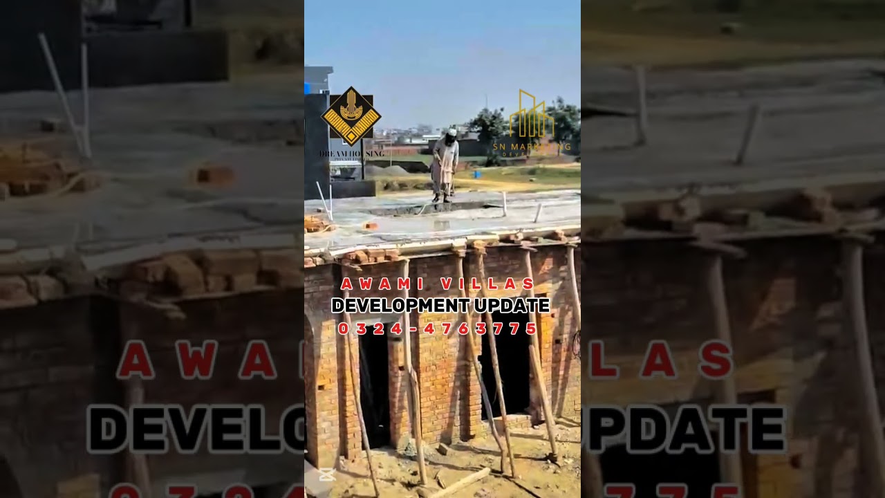 Dream housing opposite superior university Awami villas development update 0324-4763775