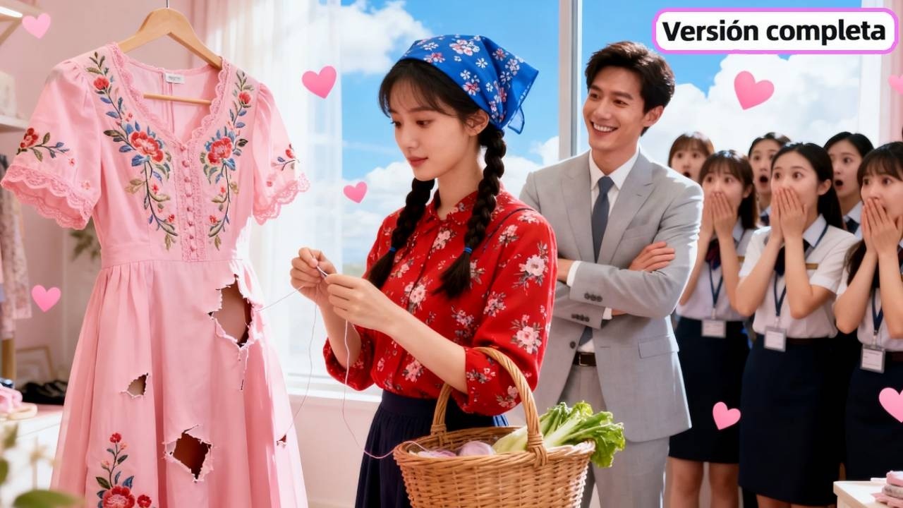 Todos se burlan de la campesina, pero repara la ropa en 1 segundo y gana el amor del CEO! #drama