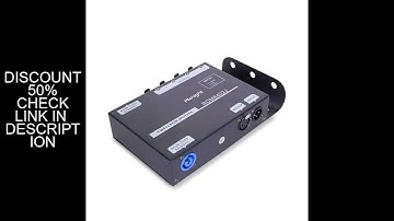 Pknight 4-Channel DMX & RDM Splitter with Optical Isolation and PowerCON Linking Signal Amplifier Di