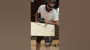 Building log & timber frame garage step-by-step 🪵 #build #woodworking