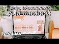 *macOS big sur* macbook organization + customization tips/tricks! MUST DO!! aesthetic widgets!!