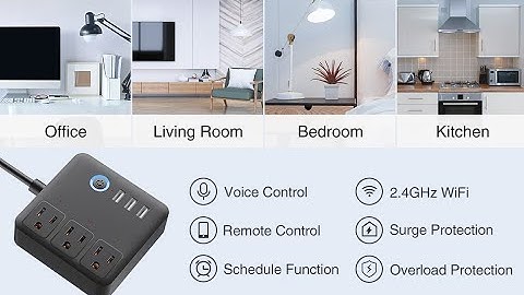 Smart Plug Power Strip, WiFi Surge Protector Works with Alexa & Google Home, APP Remote Control