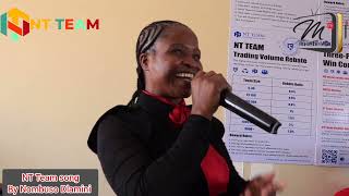 Nombuso Dlamini singing NT Team song during ladysmith office launch. 