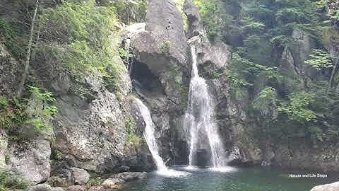 4K Nature Relax video - Bash Bish Falls - MA