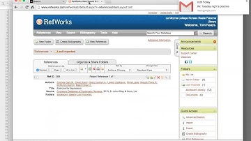 Importing References from Cochrane Library to RefWorks