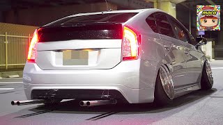 【車高短ﾌﾟﾘｳｽが凄い‼️】prius＆vipｾﾀﾞﾝ  ﾅｲﾄmt