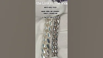 Close Look At Rhodium Plated 8mm Miami Cuban Link Chain That I M Giving Away On My YouTube Channel 